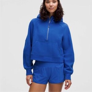 NWOT Lululemon Scuba Oversized Half-Zip Hoodie, Psychic Blue XS/S